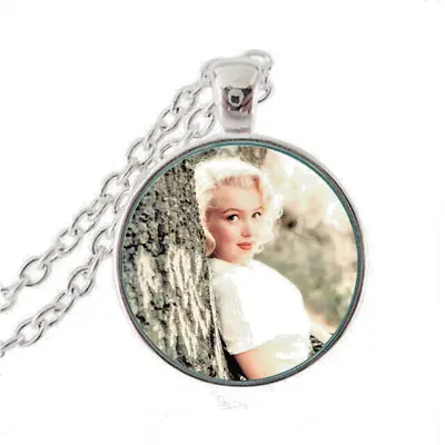 Rare MARILYN MONROE STAR Pendant On 925 Sterling Silver 20  Necklace Gold Gift • $19.89