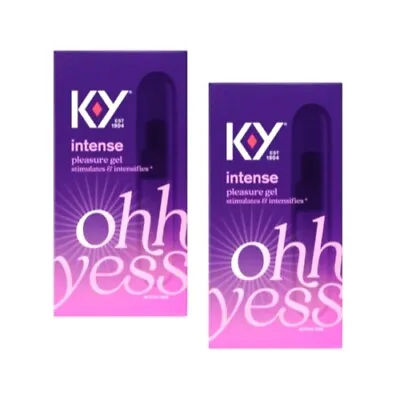 2 Pack K-Y Intense Pleasure Gel Lubricant .34 Oz Each • $41.96