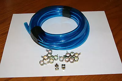 $6.99 • Buy Yamaha Snowmobile Viper,apex,max,phazer,v-max,srx,venom 1/4 Fuel Line Bl  Clamps