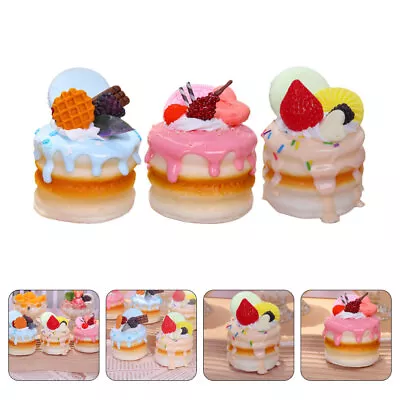 Artificial Cupcakes & Souffle Desserts - 3pc Set-QH • £13.79