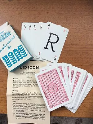BOAC Airline Waddington's Lexicon Card Game / 52 Cards / 1970's With Rules • £5.50