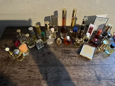 Large Lot Perfume Minis Rollerballs And Bottles - Many Vintage • $49