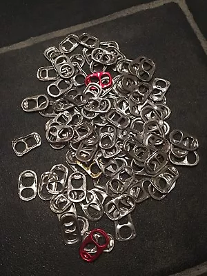 Collection Of 100 Can Ring Pulls Perfect For Double Hanging Clothes See Pics • £2.50