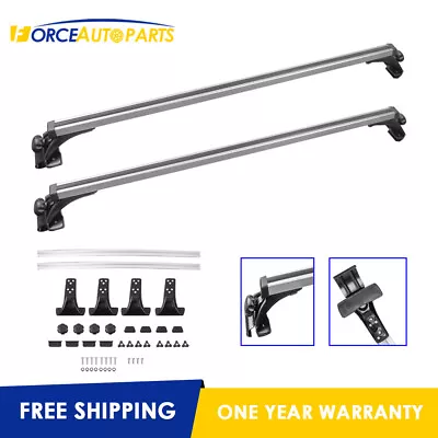 Set Of 2 48  Aluminum Car Roof Rack Cross Fit For SUV Truck Cars W/ Naked Roof • $52.90