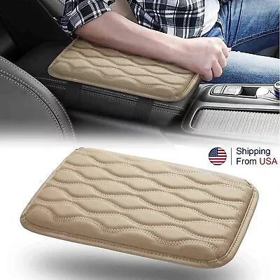 Auto Armrest Pad Cover PU Center Console Box Leather Cushion Mat Universal Car • $8.99