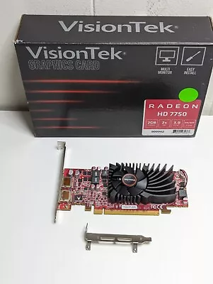 VisionTek AMD Radeon HD7750 Small Form Factor 2GB GDDR5 Graphics Card SFF LP • $40.50