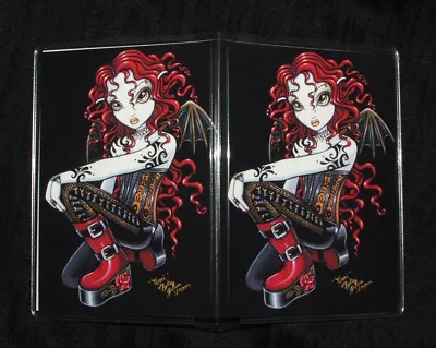 Gothic Red Rose Fairy Tattoo Wallet ID Business Card Holder Terri Myka Jelina • $5.99