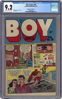 Boy Comics #38 CBCS 9.2 Edgar Church (Mile High) 1948 • $705