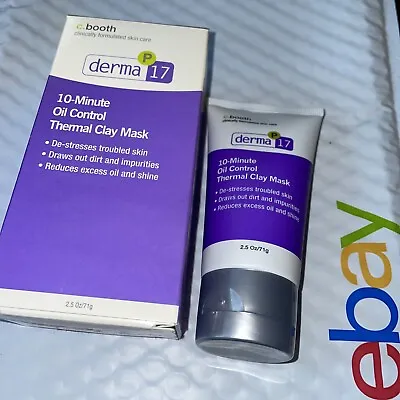 2 Tube Lot C.Booth Derma 17 10-Minute Clay Mask For Oil Control 2.5oz NIB • $12.99
