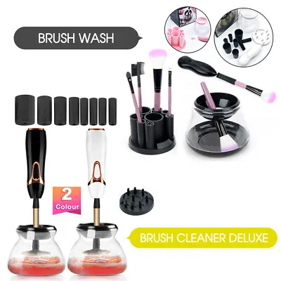 Electric Makeup Brush Cleaner And Dryer Set Includes Brush Collar Stand 2020 New • $21.99