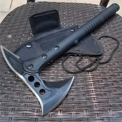 16  Tactical Tomahawk Axe Military Army Hunting Camping Tools Survival Knife • $18.99