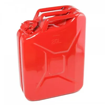 5 Gallon NATO Style 20L RED Jerry Can Oil Gasoline Gas Steel Tank • $51.99