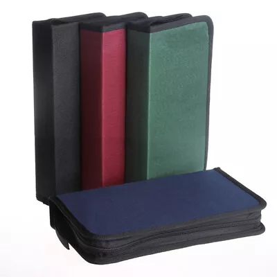 80x CD VCD DVD Disc Carry Bag Car Storage Holder Case Wallet Organizer-Portable • £7.55