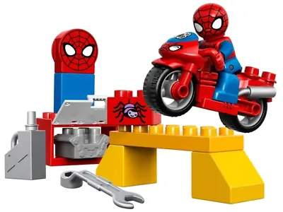 £20 • Buy LEGO DUPLO 10607 Spider-Man Web-Bike Workshop Complete But No Original Box