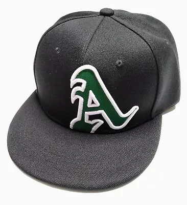 OAKLAND A's HAT Black W/ Green Athletics Logo Baseball Cap (Adult/Adj. Size) • $8.45