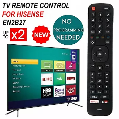 For HISENSE TV Remote EN2B27 ORIGINAL OEM Control EN-2B27 RC3394402/01 3139 238 • $26.98