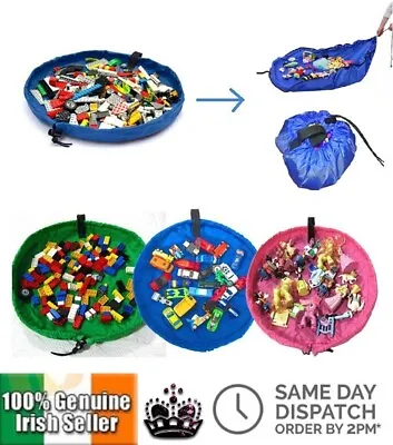 £5.37 • Buy Small 37cm Portable Kids Play Mat Storage Bag Toys Lego Organizer Rug Tidy Box 