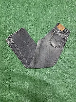 Vintage Levi’s 517 Jeans 28x30 Bootcut Dark Wash Faded Orange Tab Made In USA • $65