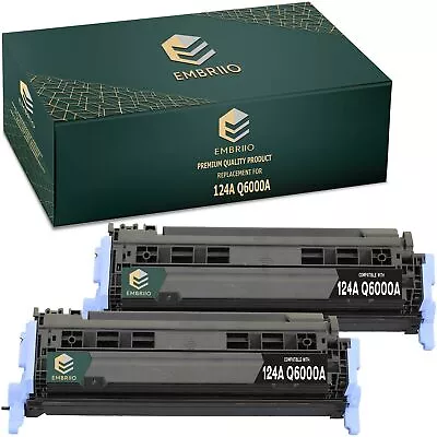 Non-oem 2 BLACK Toner Cartridge For Use In HP Q6000A 2600N 2600 2605 1600 • £35.99