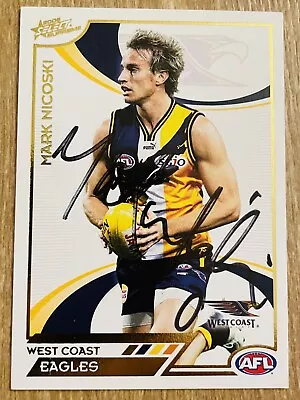 Mark Nicoski Signed 2006 AFL Select West Coast Eagles • $9.99