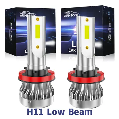 H11 LED Headlight Super Bright Bulbs Conversion Kit White 6000K Low Beam 2-PACK • $16.99