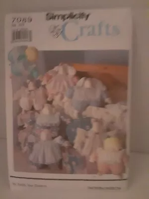 Vintage Simplicity 7089 Sewing Pattern Fat Animal Doll Clothes Stuffed Craft Toy • $7.90