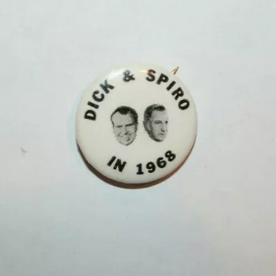 1968 Nixon & Agnew President Campaign Button Political Pinback Pin Election • $8.99