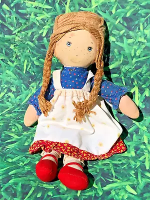 1976 Knickerbocker Holly Hobbie Bicentennial Doll 12  Plush Rag Doll American Gr • $8.88