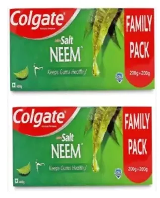 £16.99 • Buy COLGATE ACTIVE SALT AND NEEM  TOOTHPASTE  200g + 200g X 2 Pack TOTAL 800g