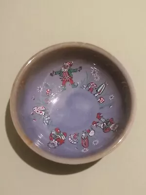 Irish Porcelain Wade Bowl Dish Leprechauns Toadstools • £10