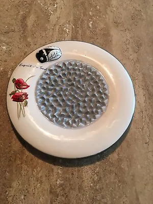 Vent Du Sud France Soap Dish Poppies & A Lady Bug 5” • $14.99