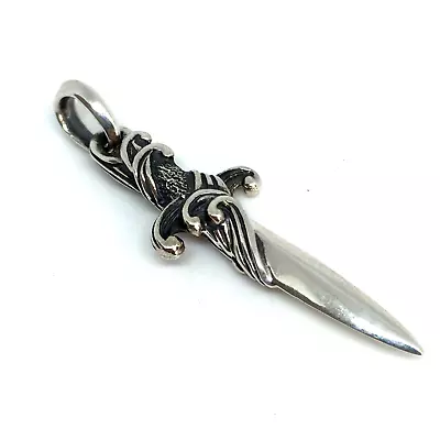 $76 • Buy Vintage David Yurman Sterling Silver 925 Waves Dagger Amulet Pendant