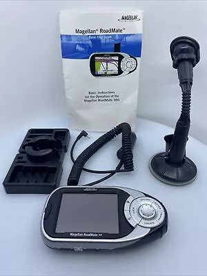 Magellan RoadMate 360 GPS Unit Bundle With Manual & Accessories Tested & Working • $14.99