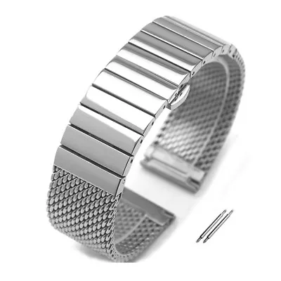 Stainless Steel Metal Mesh Bracelet Butterfly Clasp Replacement Watch Band Strap • $19.99