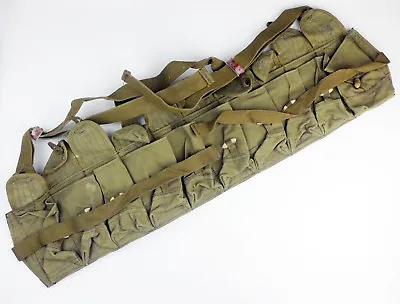 Vietnam War Chinese Chicom Type 56 SKS Ammo Pouch Canvas SKS Chest Rig Mag Pouch • $13.94