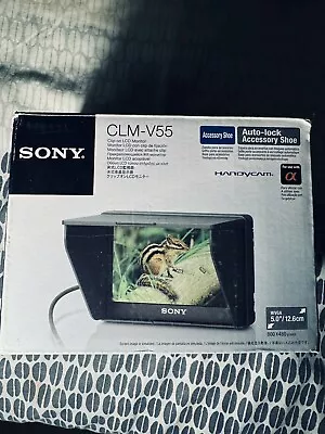 New Sony CLM-V55 5  HDMI On-Camera LCD Monitor With Peaking Clip-On Type • $200