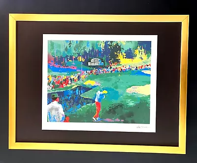 LeRoy Neiman   Nicklaus Golf   Signed Pop Art Mounted And Framed In A New 11x14 • $129