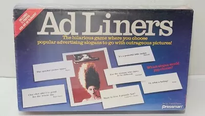 VTG NOS 1989 AdLiners Hilarious Ad Pressman Board Game Advertising Adult Players • $49.99