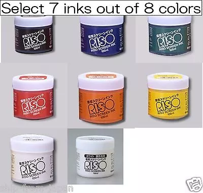 New! Print Gocco Screen INK For Cloth Fabric 100ml  / Choice 7 Jars Of 8 Colors • $129