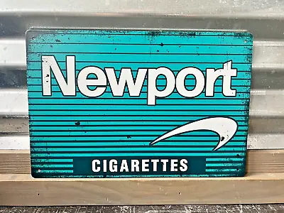 Old School Vintage Looking Newport Cigarettes Sign 8 X12  Metal Cool Retro Look • $10.97