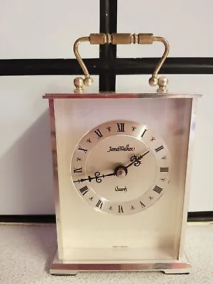 James Walker Quartz Mantle  Carrage Desktop Clock Made In Germany  • £29.99