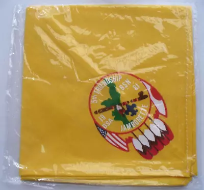 £4.93 • Buy 5th Friendship Jamborette 1981 FAR EAST COUNCIL BSA & BSN Silkscreen Necker NEW