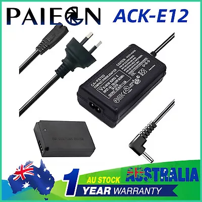 Paiegn ACK-E12 AC Power Adapter DR-E12 Coupler For LP-E12 Battery Canon EOS M100 • $33.98