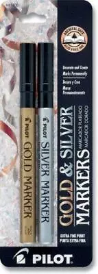 PILOT Metallic Permanent Paint Markers 1 Each Gold & Silver Extra Fine Point • $12.09