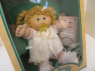 Vtg COLECO 1983 Cabbage Patch Kids PHILLIPA RORY Blue Eyes Pigtails New In Box • $47