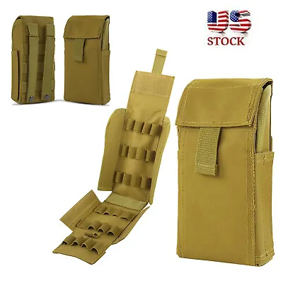 $8.99 • Buy Tactical 25 Round 12 Shotgun-Gauge Shell Holder Magazine Pouch Ammo Bag Molle 