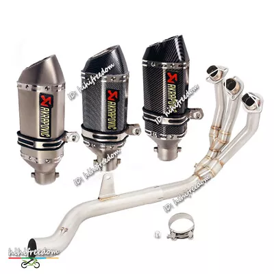 For Triumph Tiger / Trident 660 Full Exhaust System Header Pipe Muffler Tips 2'' • $341.02