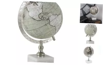  Marble Globe With Marble Base 7  X 7  X 11  White  • $38.84