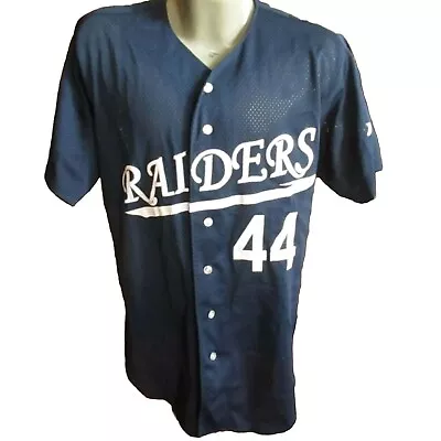 Vintage 1990s Wilson Raiders Baseball Mesh Nylon T-Shirt #44 • $13.75