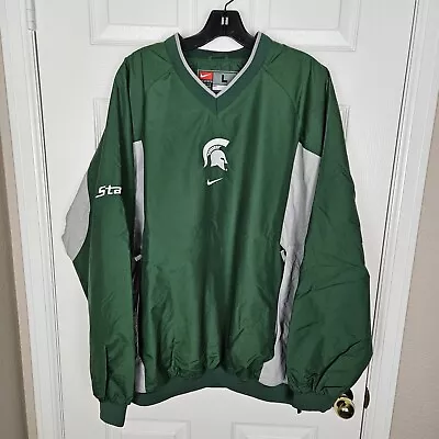 2004 Nike Men's Large Michigan State Spartans Windbreaker Pullover Jacket  • $50